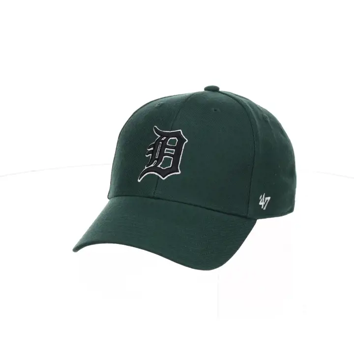 Casquette Detroit Tigers MLB Vert Foncé/Noir avec écusson latéral '47 MVP Vert Foncé