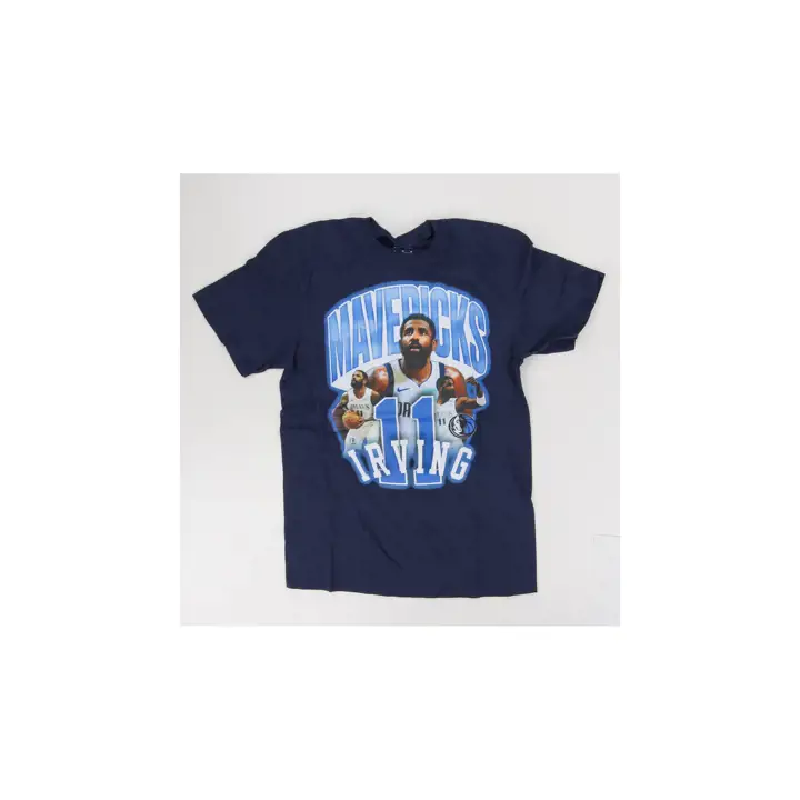 T-shirt joueur Dallas Mavericks NBA Quick Pass Kyrie Irving Marine