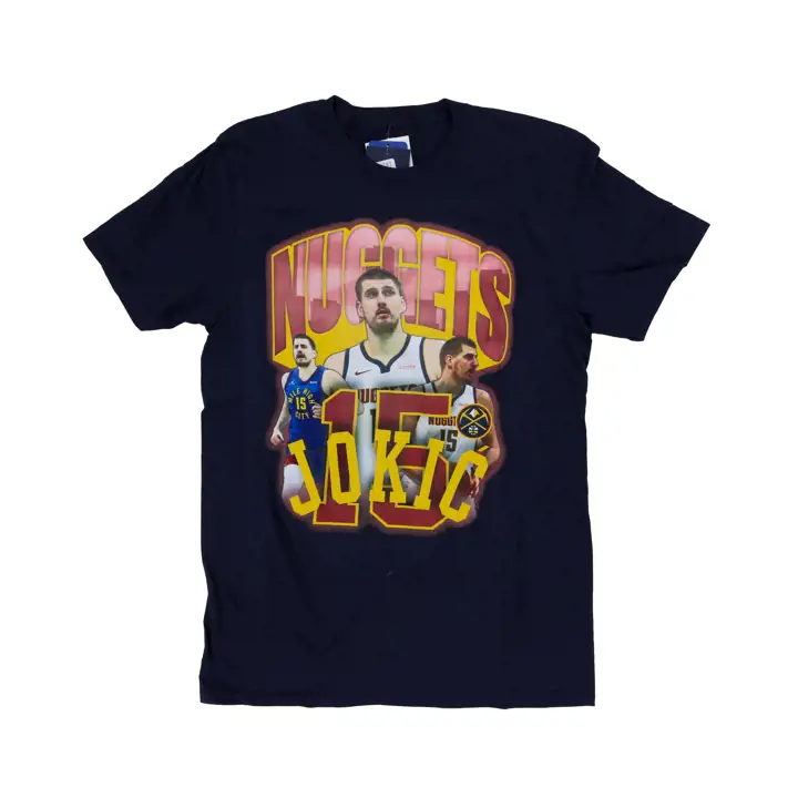 Denver Nuggets NBA Quick Pass Player Tee Nikola Jokic Navy