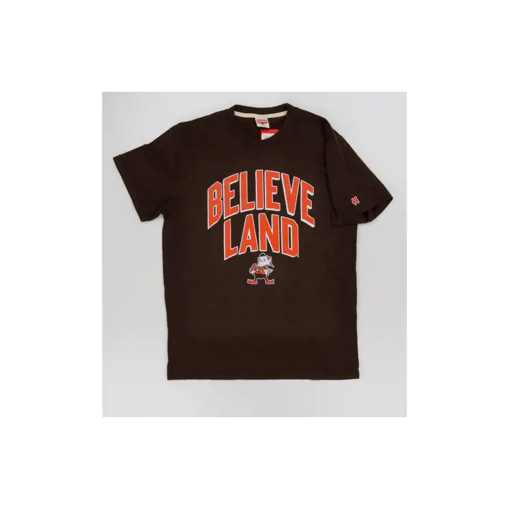 T-shirt Hommage Homme NFL Cleveland Browns Believe Land BRN