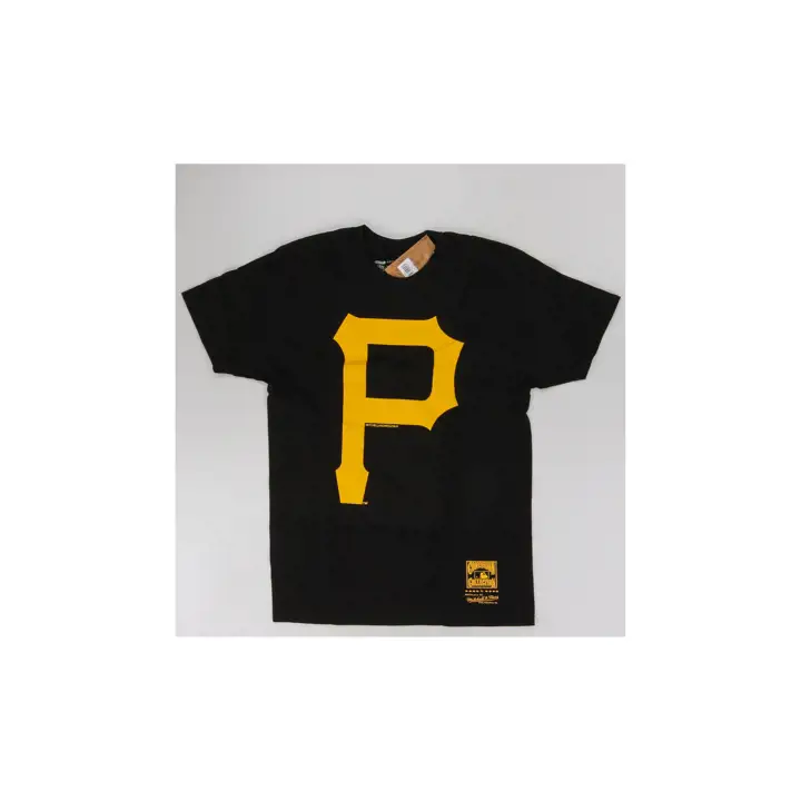T-shirt à logo basique M&N des Pirates de Pittsburgh MLB noir