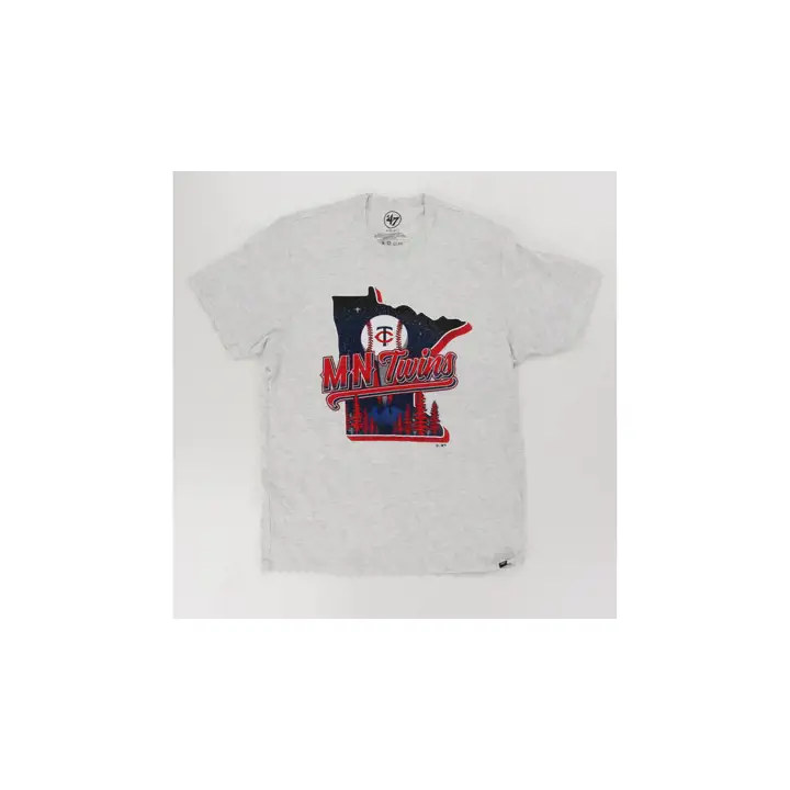T-shirt Minnesota Twins MLB 47 Outdoors ST Fill Franklin GRIS