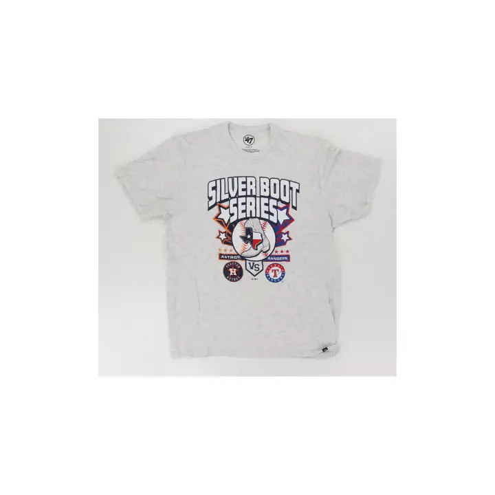 T-shirt Gris Franklin Texas Rangers MLB 47 Silver Boot Series