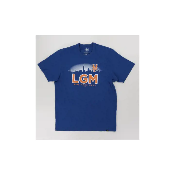 T-shirt bleu New York Mets MLB 47 LGM Skyline Franklin