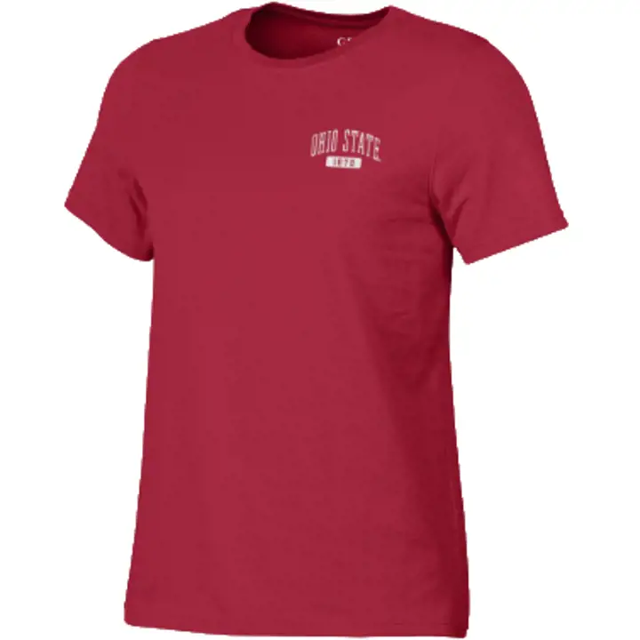 T-shirt Ayla rouge des Buckeyes de l'Ohio State pour femme