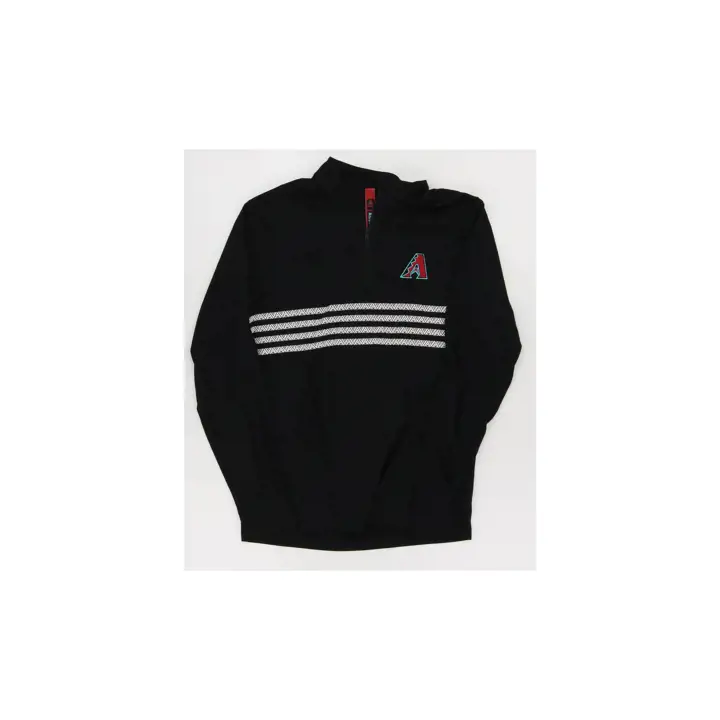 ARIZONA DIAMONDBACKS MLB ASHER PLACKET 1/4 ZIP BLK