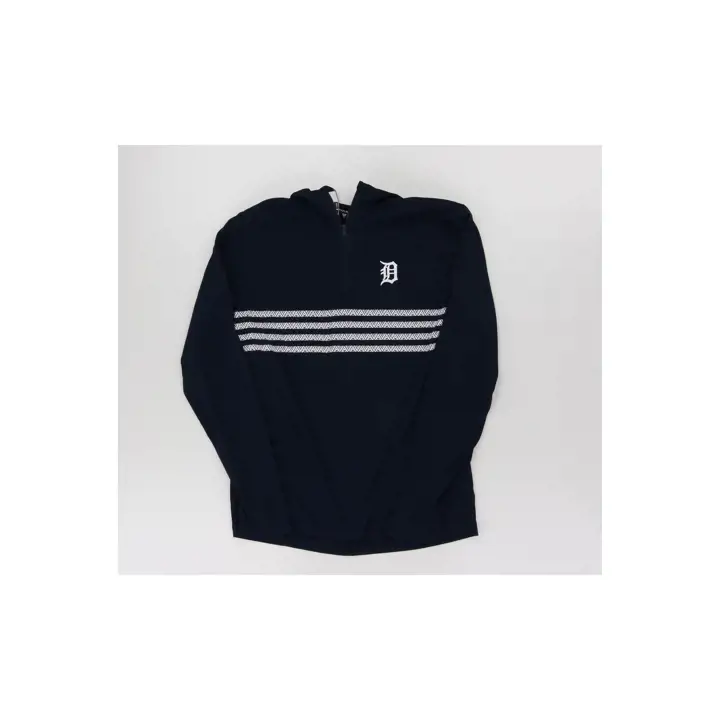 DETROIT TIGERS MLB ASHER PLACKET 1/4 ZIP Marine