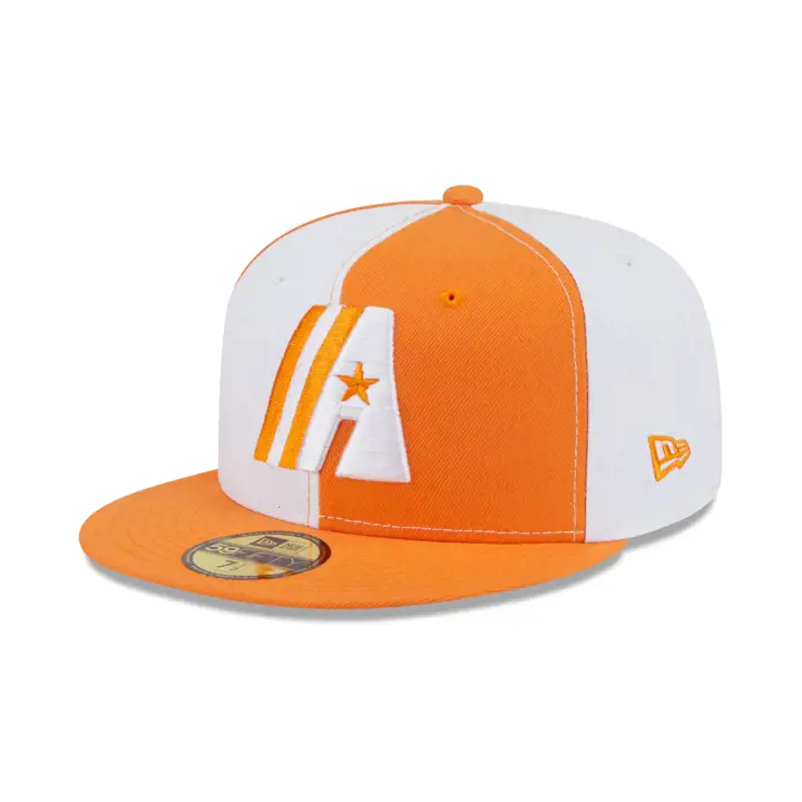 Houston Astros LHD Burger Exclusif de Juin 59FIFTY BLC/ORG/JAU