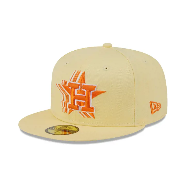 Houston Astros LHD Burger exclusif de juin 59FIFTY JAU/GRI