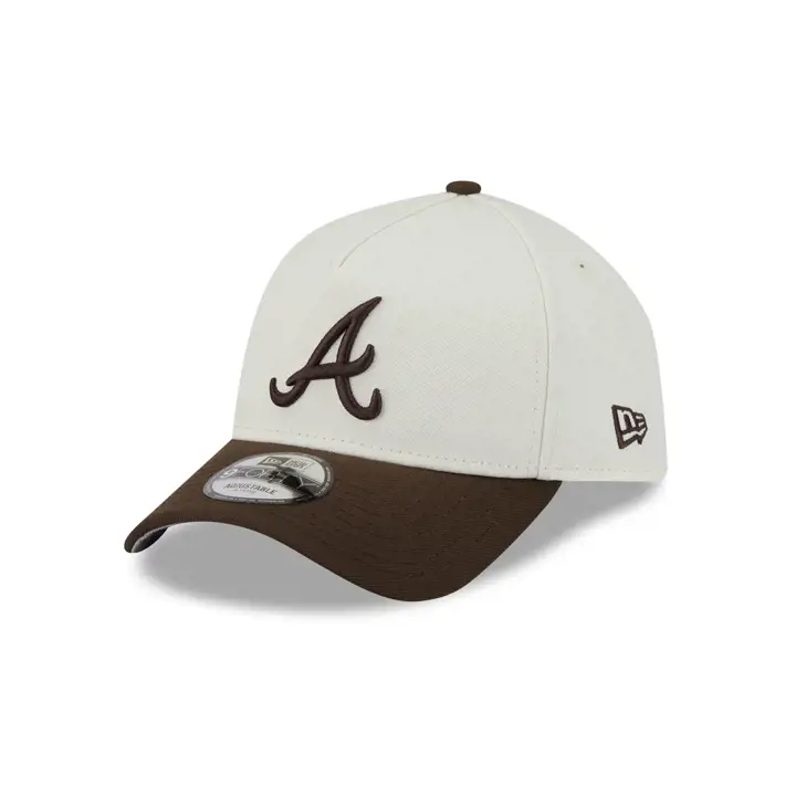 Atlanta Braves MLB Chrome Re-Dub Brn 9FORTY AF CHRM/WLNT/GRY