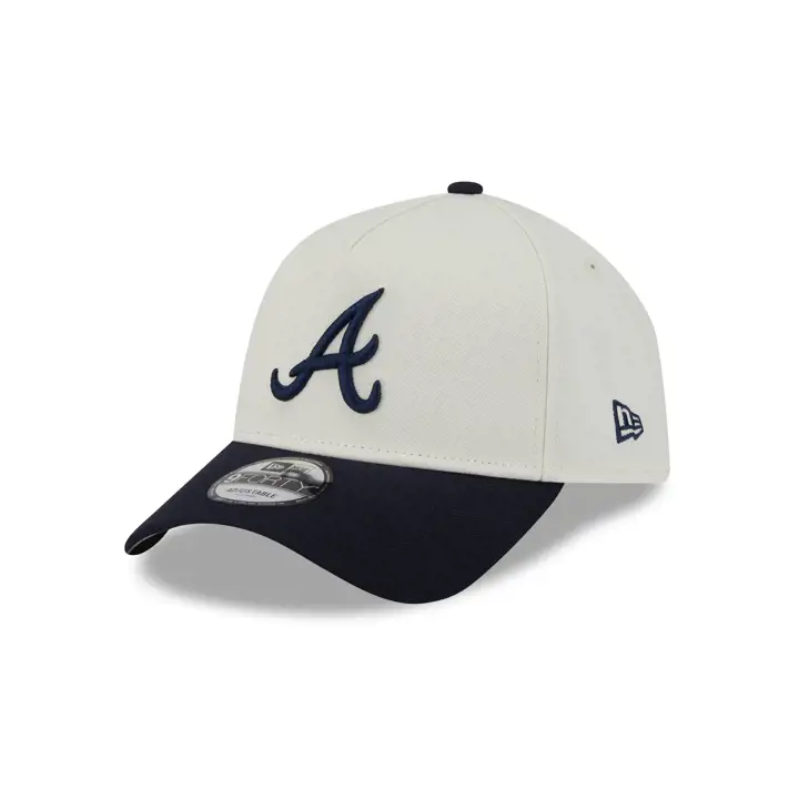 Atlanta Braves MLB Chrome Re-Dub Marine 9FORTY AF CHRM/MARINE/GR