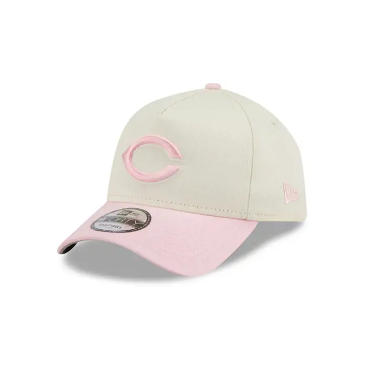 Casquette 9FORTY CHRM/PNK/GR MLB Chrome Re-Dub rose des Cincinnati Reds