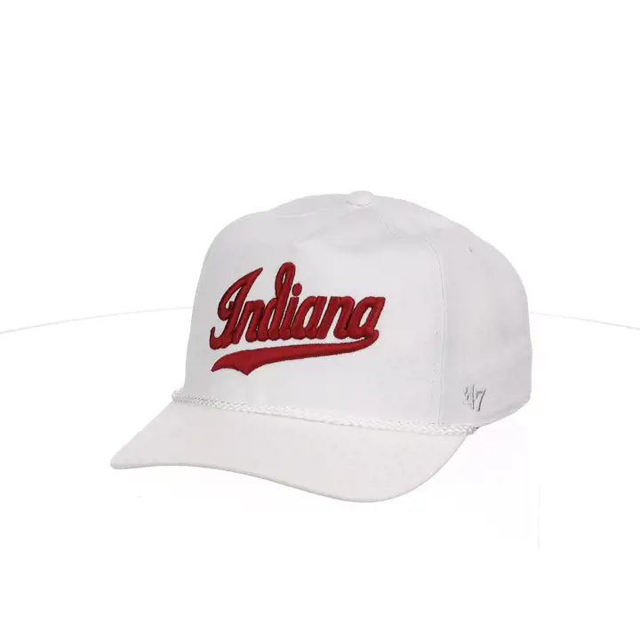 Indiana Hoosiers NCAA Attelage SCRIPT Blanc