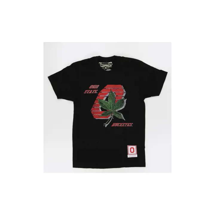 T-shirt Buckeye Vintage NCAA Ohio State Buckeyes Noir