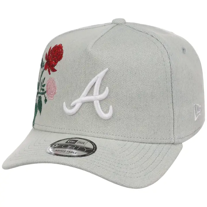 Atlanta Braves MLB Denim Flower 9FORTY AF DENIM/DENIM/GRY