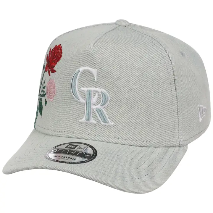 Casquette Colorado Rockies MLB Denim Flower 9FORTY AF JEAN/JEAN/GRIS