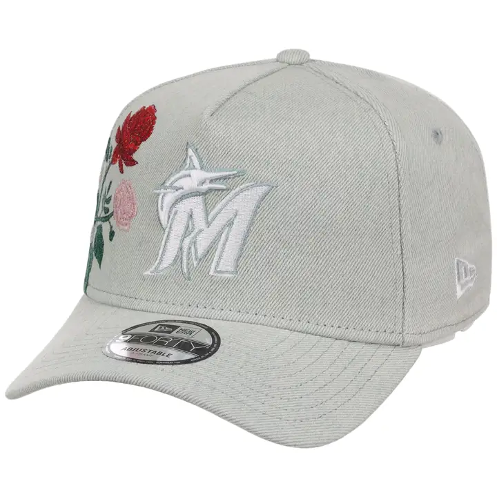 Miami Marlins MLB Denim Flower 9FORTY AF DENIM/DENIM/GRY