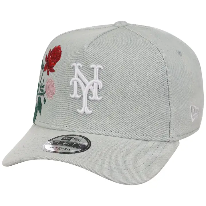 Casquette 9FORTY MLB New York Mets Denim Fleur AF DENIM/DENIM/GRIS