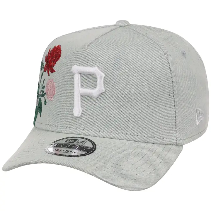 Casquette 9FORTY réglable MLB Pittsburgh Pirates Denim Flower DENIM/DENIM/GR