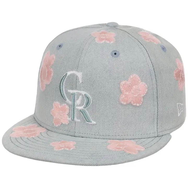 Colorado Rockies MLB Denim Flower 59FIFTY DENIM/DENIM/GRY