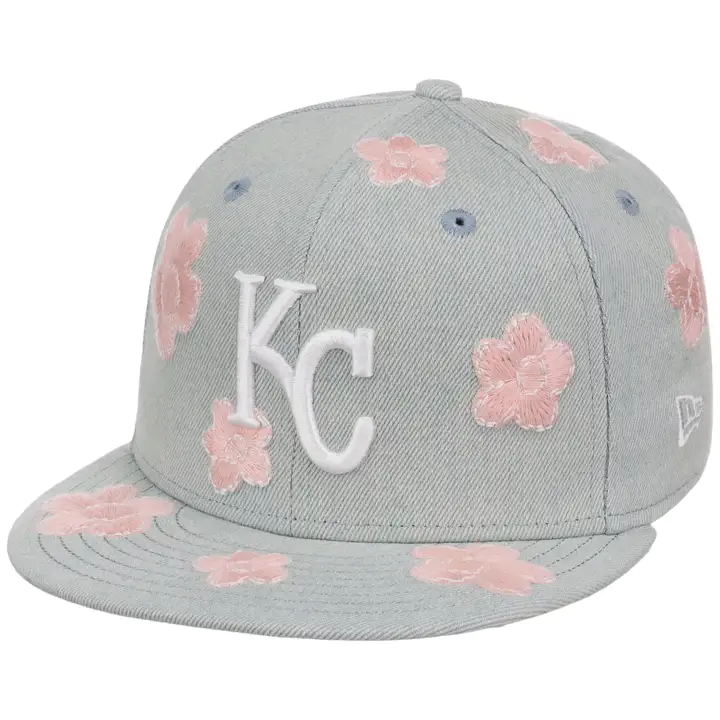 Casquette ajustée 59FIFTY MLB en jean aux couleurs des Royals de Kansas City