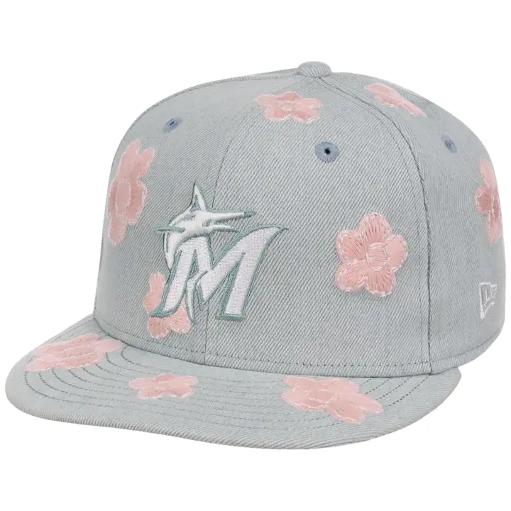Miami Marlins MLB Denim Flower 59FIFTY DENIM/DENIM/GRY