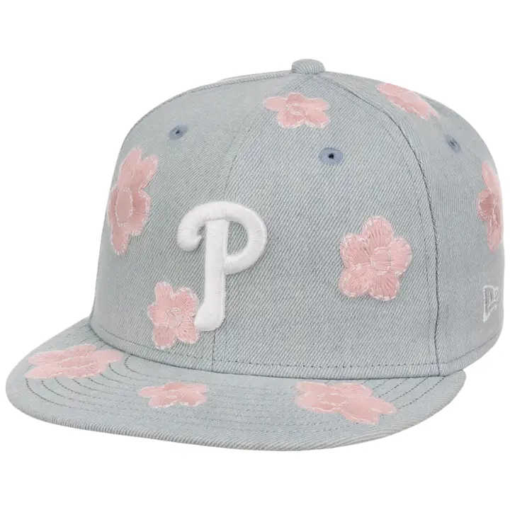 Philadelphia Phillies MLB Denim Flower 59FIFTY DENIM/DENIM/G
