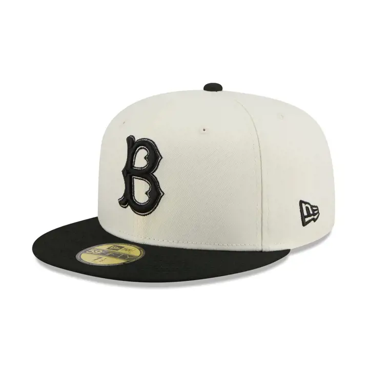 Casquette 59FIFTY MLB Chrome Blk Pink des Brooklyn Dodgers CHRM/BLK/PNK