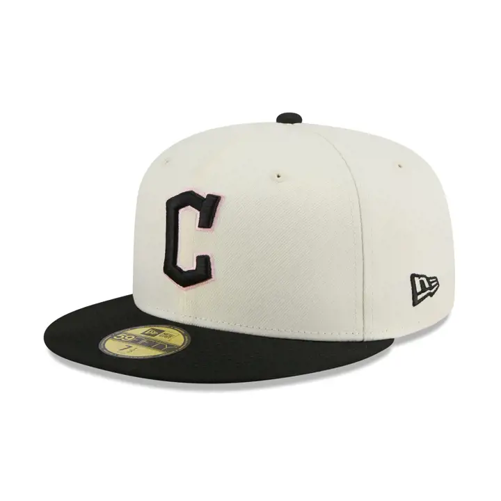 Cleveland Guardians MLB Chrome Blk Pink 59FIFTY CHRM/BLK/PNK