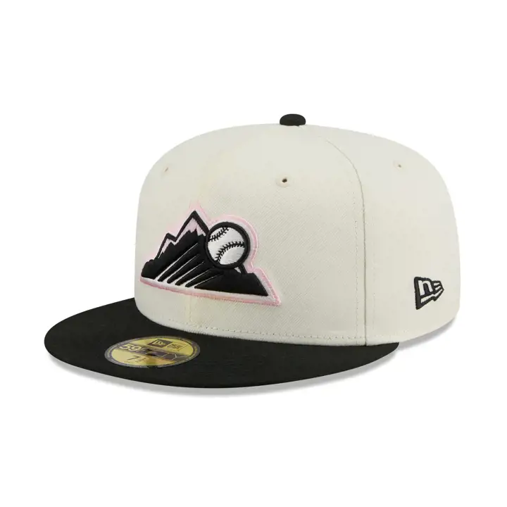 Colorado Rockies MLB Chrome Noir Rose 59FIFTY CHRM/NOIR/ROSE