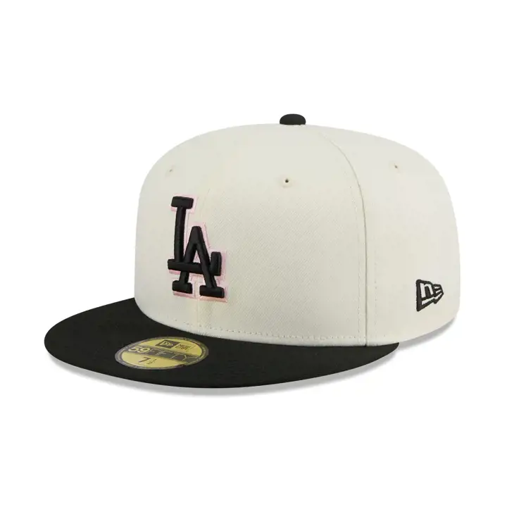 Los Angeles Dodgers MLB Chrome Noir Rose 59FIFTY CHRM/NOIR/ROS