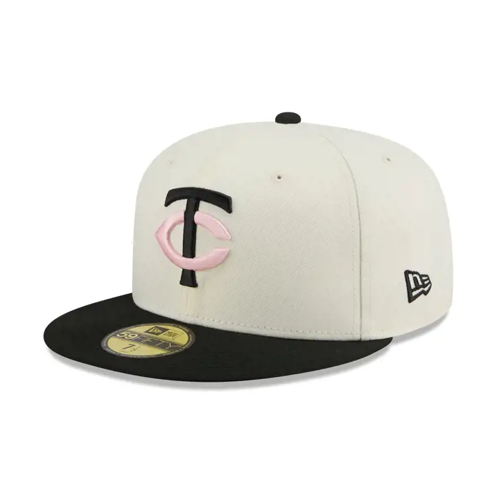 Minnesota Twins MLB Chrome Blk Pink 59FIFTY CHRM/BLK/PNK