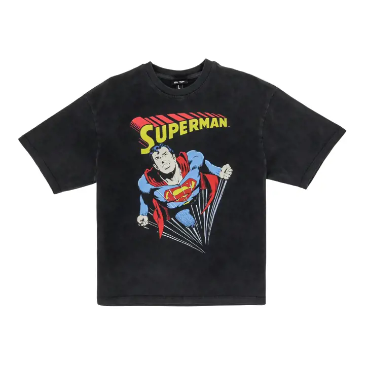 T-shirt Superman DC 90e Anniversaire Superman Comic Noir