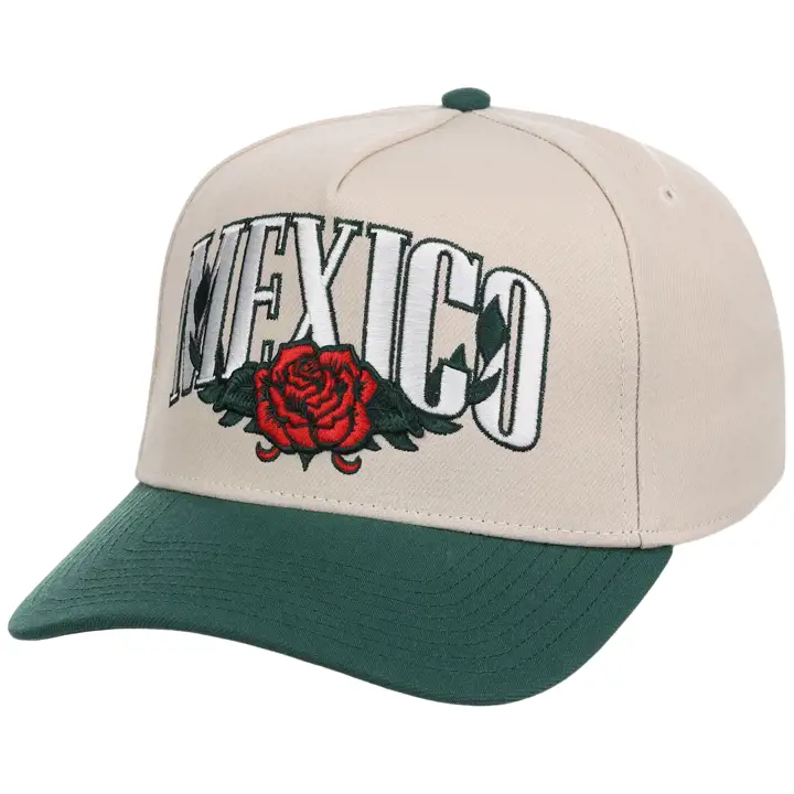 Casquette filet "Mexico Country Pride" rose et chrome/vert