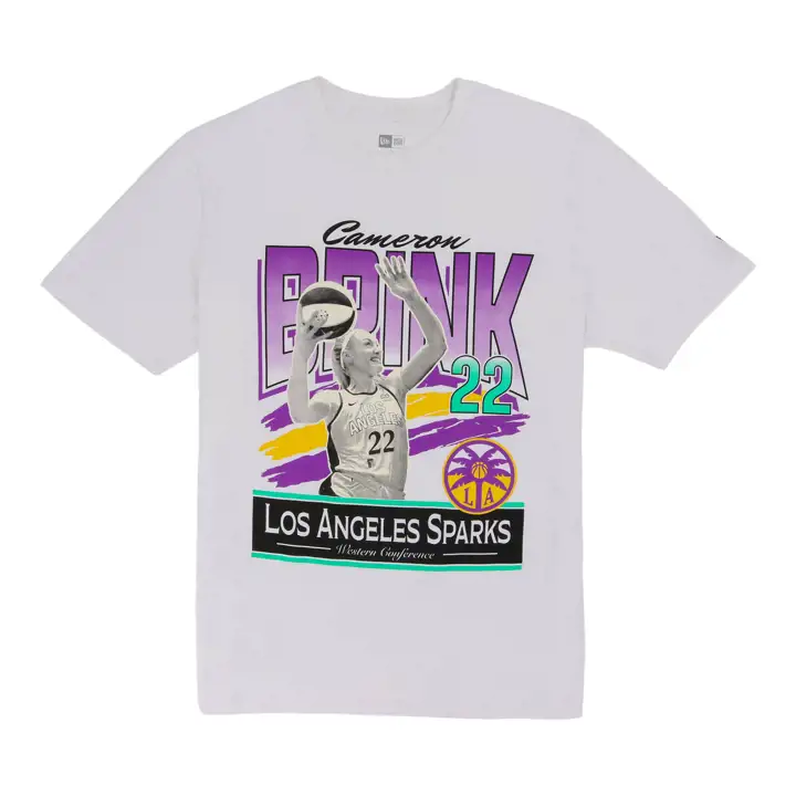 T-shirt de joueuse Los Angeles Sparks WNBA Jump Ball BLANC