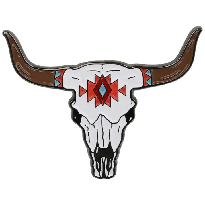 Épingle de crâne de vache Western Marque Privée
