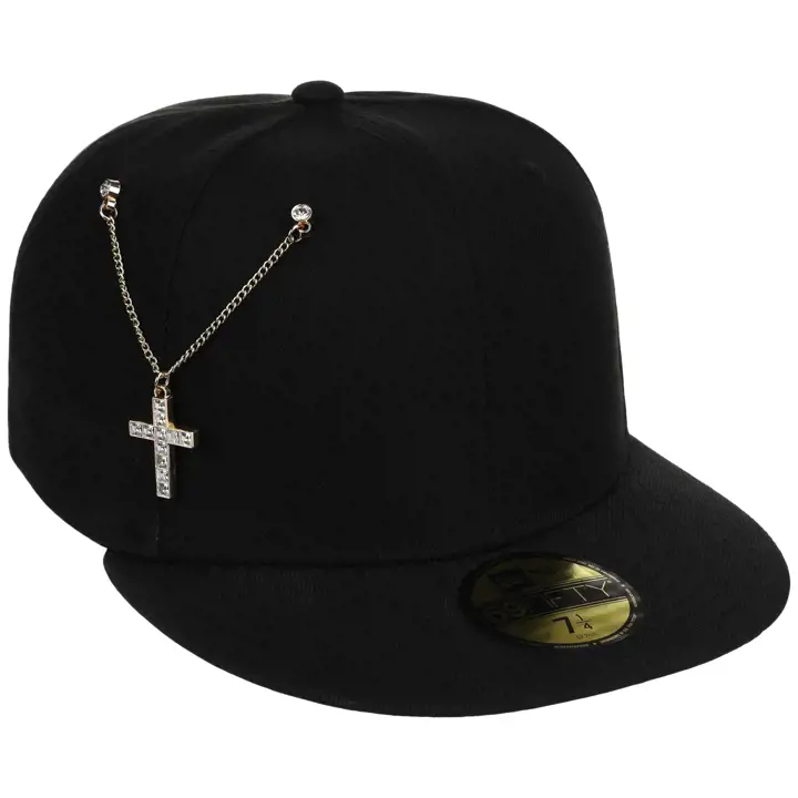 Private Label Private Label Chain Rhinestone Cross Pin Gl/Si