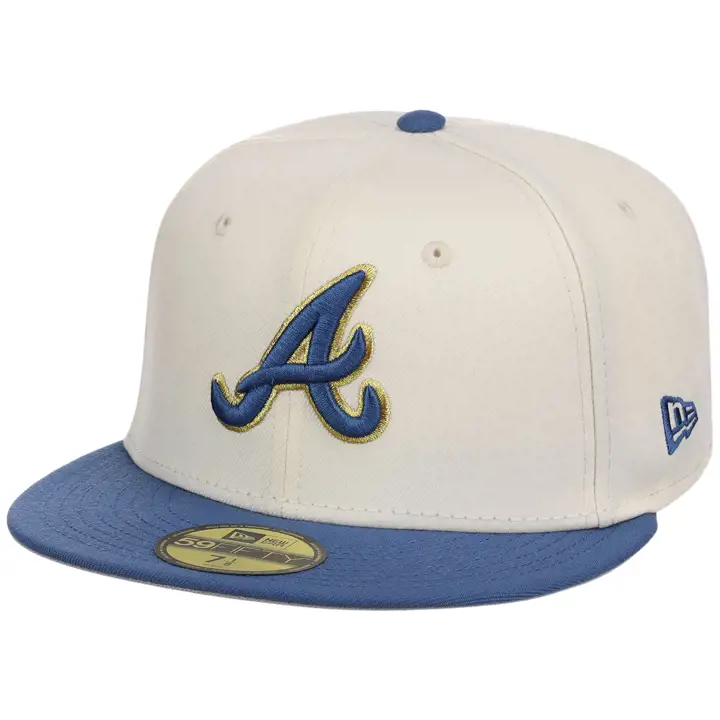 Atlanta Braves MLB Chrome Indigo 59FIFTY CHROME/INDIGO/GRY