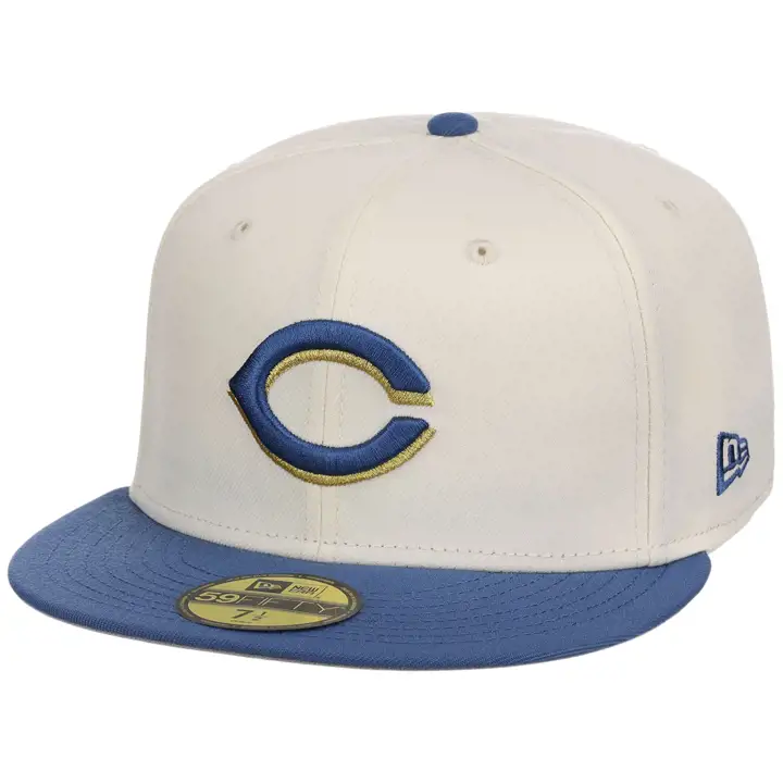 Cincinnati Reds MLB Chrome Indigo 59FIFTY CHROME/INDIGO/GRY