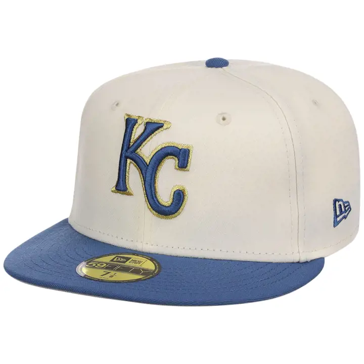 Kansas City Royals MLB Chrome Indigo 59FIFTY CHROME/INDIGO/G