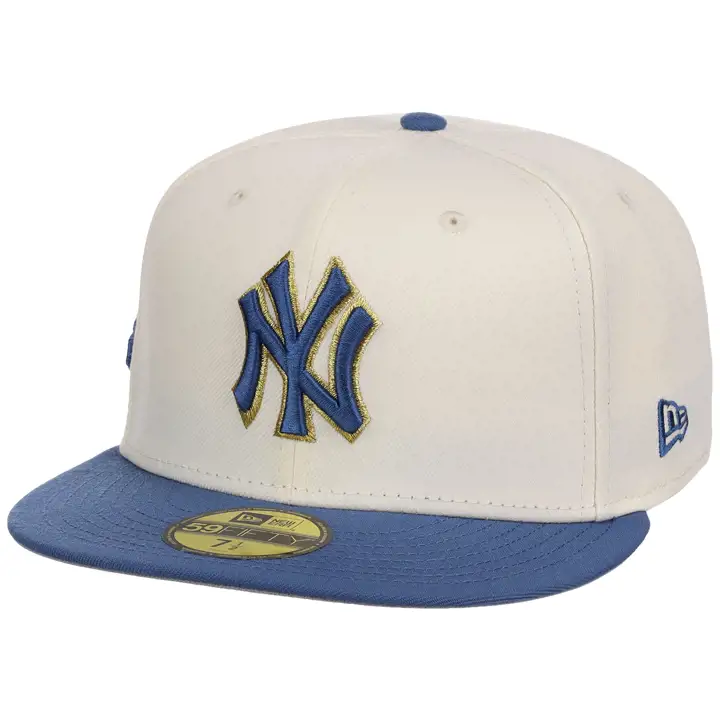 New York Yankees MLB Chrome Indigo 59FIFTY CHROME/INDIGO/GRY