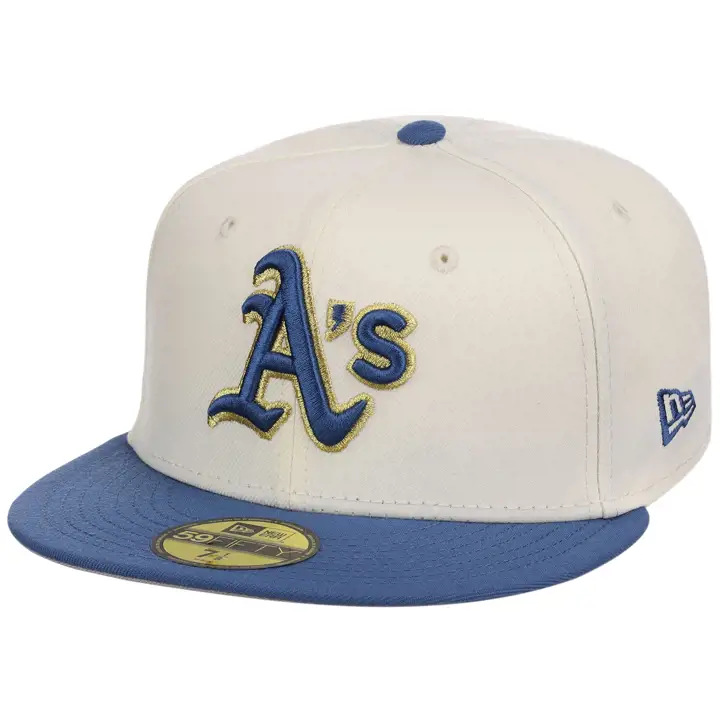 Oakland Athletics MLB Chrome Indigo 59FIFTY CHROME/INDIGO/GR