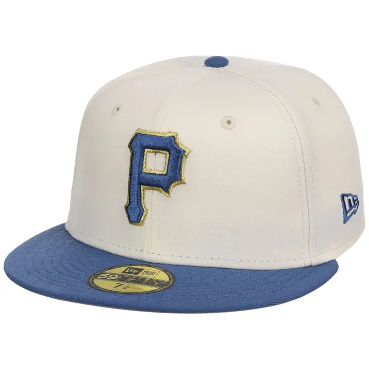 Pittsburgh Pirates MLB Chrome Indigo 59FIFTY CHROME/INDIGO/G