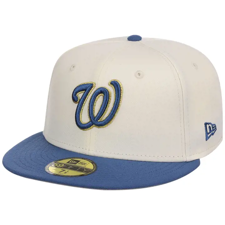 Washington Nationals MLB Chrome Indigo 59FIFTY CHROME/INDIGO