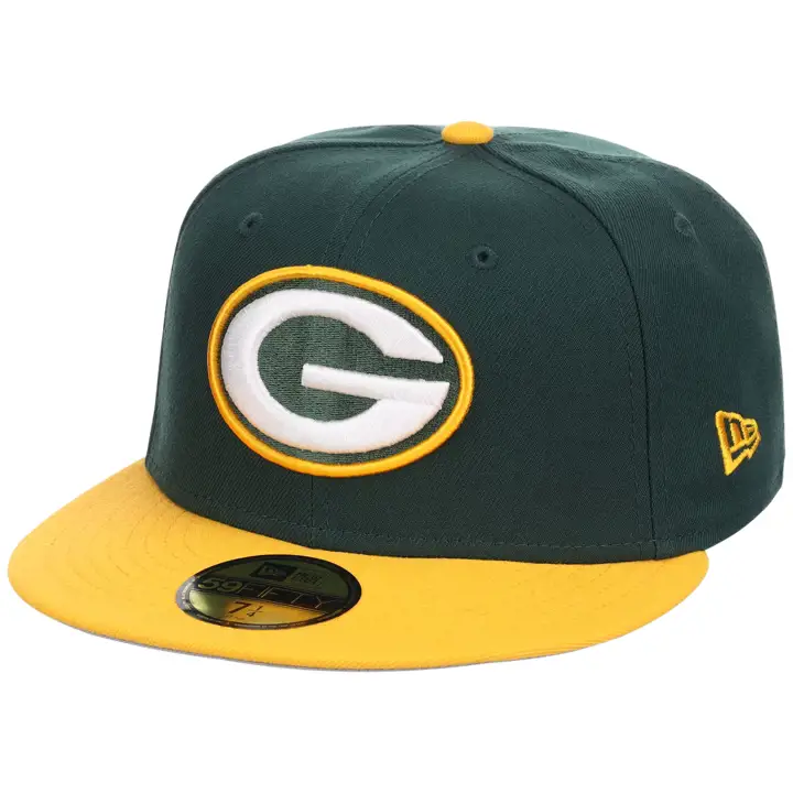 Green Bay Packers NFL LHD Turf 59FIFTY DKGRN/YEL/GRY