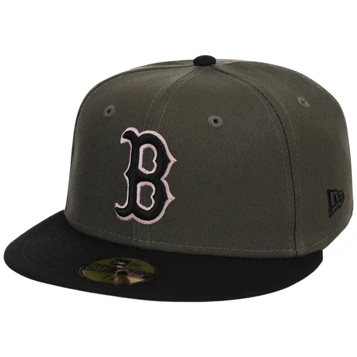 Boston Red Sox MLB Dirty Olive 59FIFTY OLV/BLK/PNK