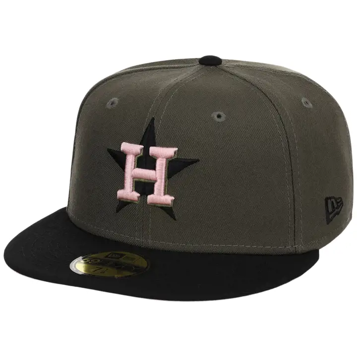 Houston Astros MLB Olive Sale 59FIFTY OLV/BLK/PNK