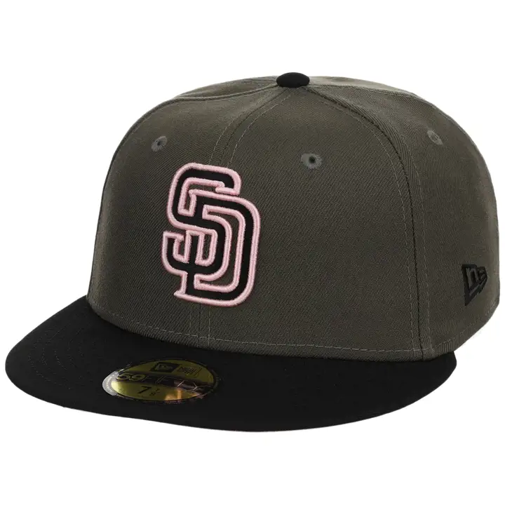 Casquette San Diego Padres MLB Dirty Olive 59FIFTY OLV/BLK/PNK