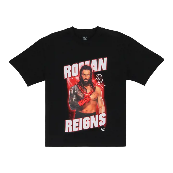 T-shirt bootleg Roman Reigns WWE noir