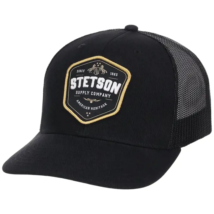 Stetson Supply Co Écusson Noir/Noir
